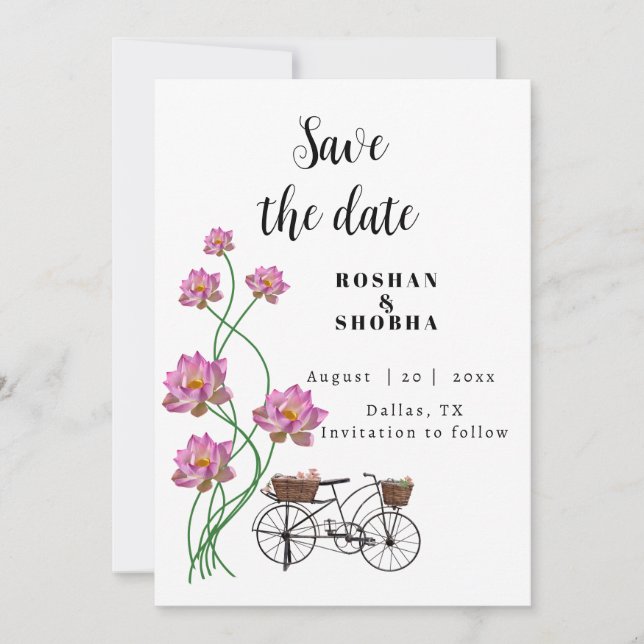 Vintage  Variety model invitation  (Front)