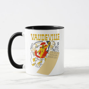 Vintage Vaudeville Show Poster Abstract Art Mug