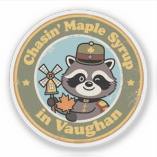 Vintage Vaughan Ontario Raccoon Maple