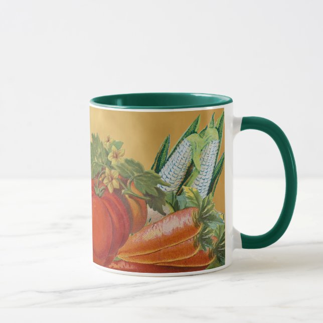 Vintage Vegetable Art Coffee Mug (Right)