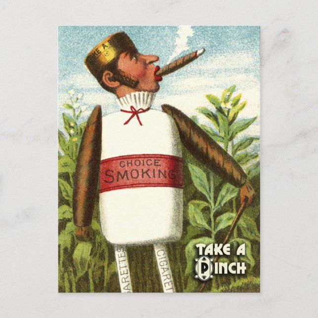 Vintage Vegetable Postcard Series: Tobacco (Front)