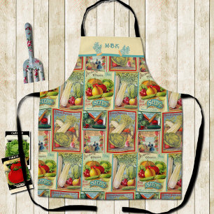 Vintage Vegetable Seed Catalogue Apron