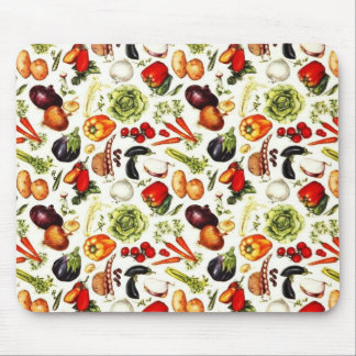 Vintage Vegetables Mouse Pad