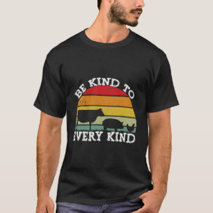 Vintage Vegetarian Be Kind To Every Kind Vegan T-Shirt