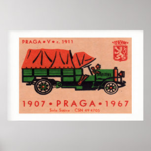 Vintage Vehicle with Red Cover Vintage Matchbox Poster