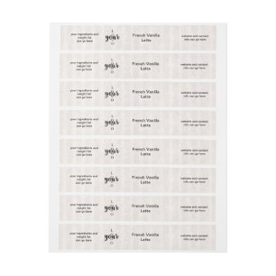 Vintage Vellum Parchment Soap Bar Label