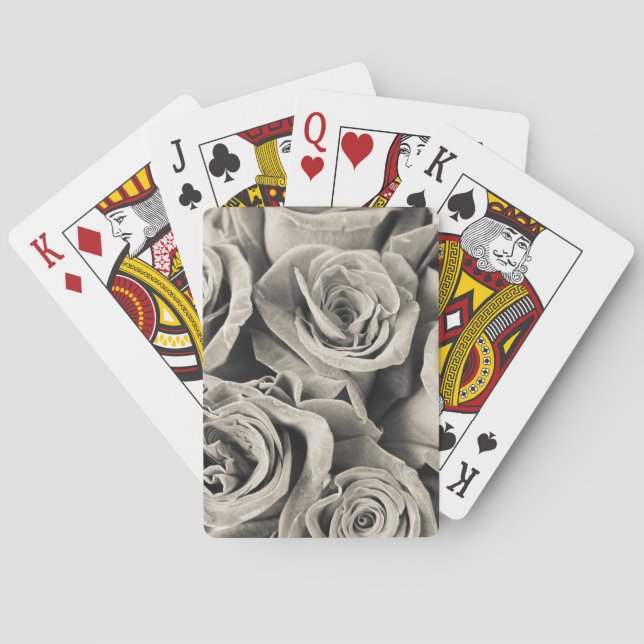 Vintage Velvet Beauty Playing Cards (Back)