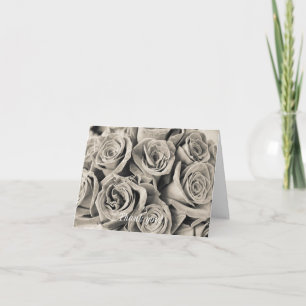 Vintage Velvet Beauty Thank You Card