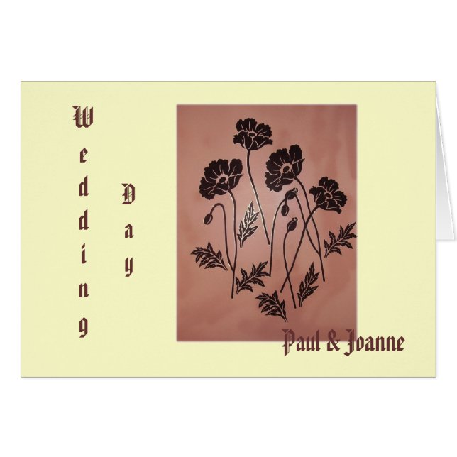 Vintage Velvet Poppies (Front Horizontal)