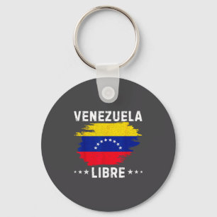 Vintage Venezuela Libre 2026 Venezuela Flag Keychain