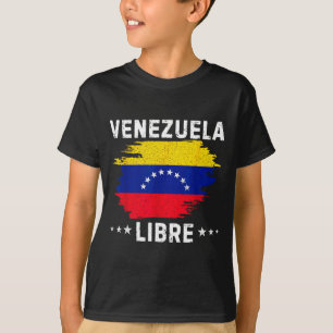Vintage Venezuela Libre 2026 Venezuela Flag  T-Shirt