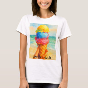 Vintage Venice Beach California Watercolor T-Shirt
