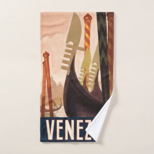 Vintage Venice Italie Gondola Travel