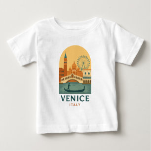 Vintage Venice Italy Baby T-Shirt – Retro Gondola