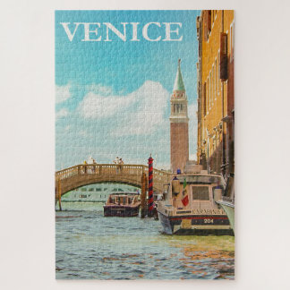 Vintage Venice Italy Travel Jigsaw Puzzle