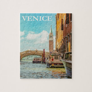 Vintage Venice Italy Travel Jigsaw Puzzle