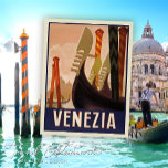 Vintage Venice Italy Travel Postcard<br><div class="desc">Transport yourself or a loved one to the dreamy city of Venice with our exquisite postcard, carefully crafted by Mylini Design. This postcard captures Venice's mesmerising charm, with its labyrinth of canals, vibrantly coloured homes, and stunning historical architecture. It's more than just a postcard; it's a piece of art that...</div>