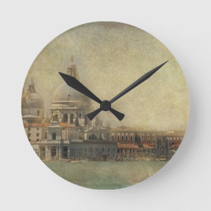 Vintage Venice, Madonna della Salute Church Round Clock