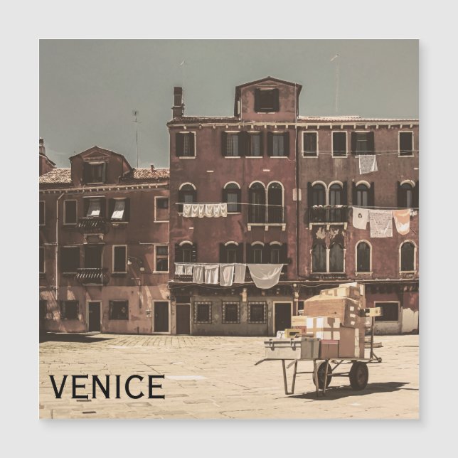 Vintage Venice photo Magnet (Front)