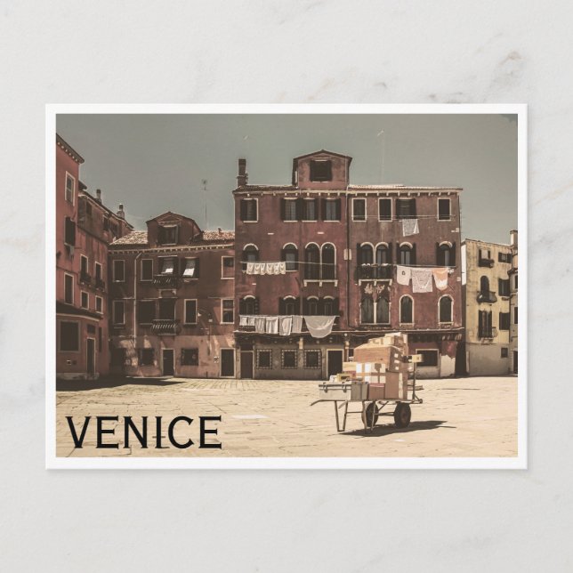 Vintage Venice photo Postcard (Front)