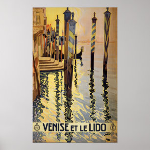 Vintage Venice Travel Poster