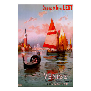 Vintage Venice Travel poster