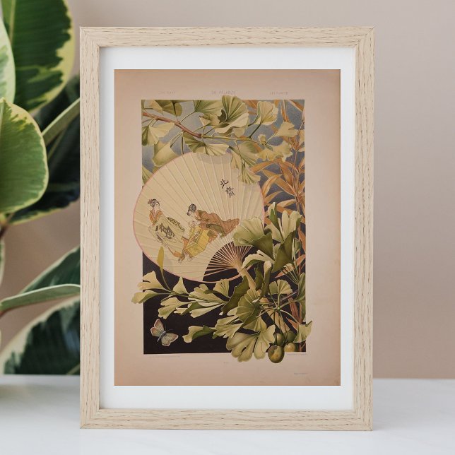 Vintage ventilateur japonais affiche vintage (Créateur téléchargé)