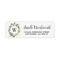 Vintage verdure Floral Mariages Étiquettes de adre
