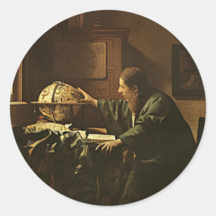 Vintage Vermeer Astronomer Sticker