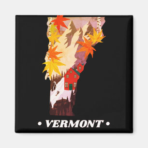 Vintage Vermont State Magnet