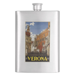 Vintage Verona Italy flask