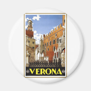 Vintage Verona Italy Magnet