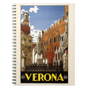 Vintage Verona Italy notebook