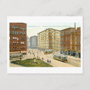 Vintage Veterans Park, Syracuse, New York Postcard