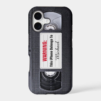 Vintage VHS Cassette Tape Personalized Name Text