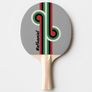 Vintage VHS Grey Loop with Name Ping Pong Paddle