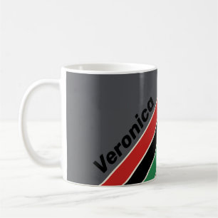 Vintage VHS Stripes with Name Coffee Mug