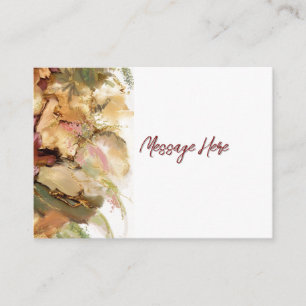 Vintage vibe floral art Return Address Label Enclosure Card