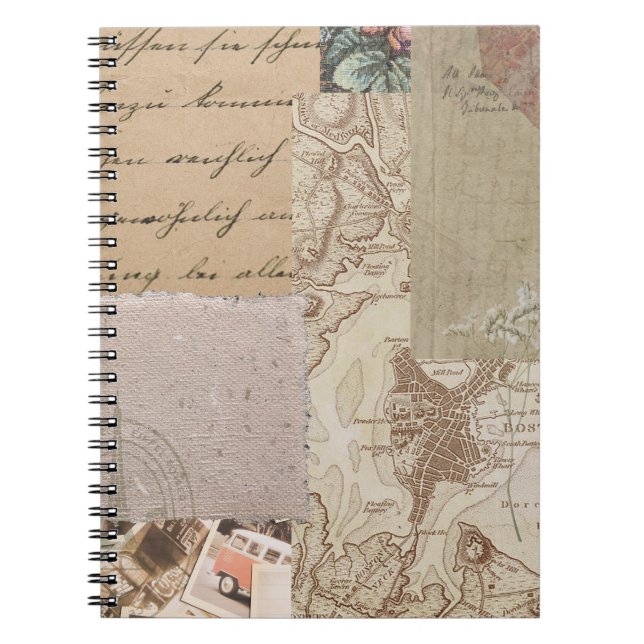 Vintage Vibe Trendy & Modern Spiral Notebook (Front)