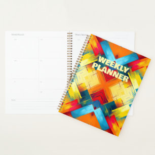 Vintage Vibes In Colours: Stylish Geometric Forms Planner