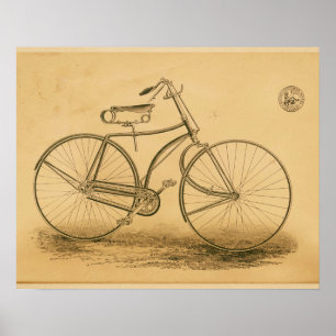 Vintage Victor Bicycle Magazine Ad Art Poster