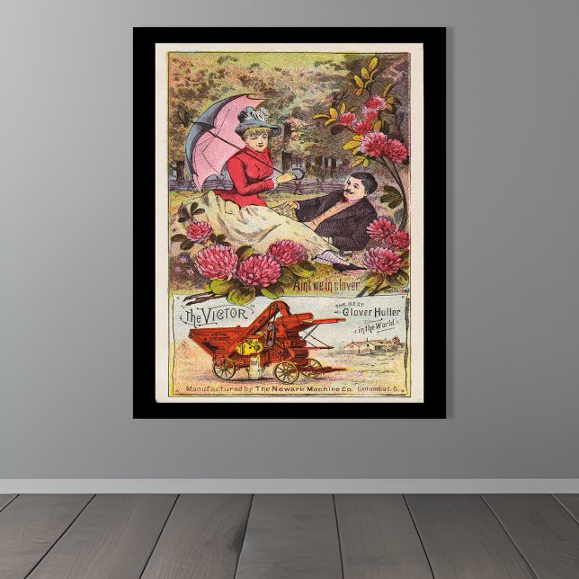 Vintage Victor Clover Machine Advertisement Poster (Creator Uploaded)