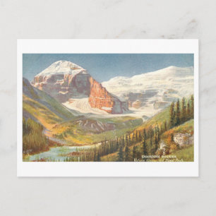 Vintage Victoria Glacier and Hazel Peak, Canada Postcard