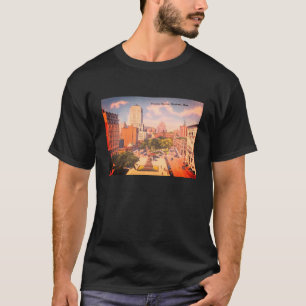 Vintage Victoria Square, Montreal, Quebec, Canada T-Shirt