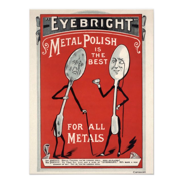 Vintage Victorian Advertisement Poster (Front)