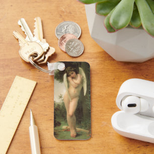 Vintage Victorian Angel Art, Cupid by Bouguereau Keychain