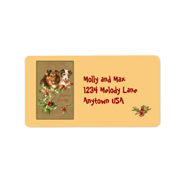 Vintage Victorian Art Address Label Stickers (Front)