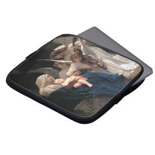 Vintage Victorian Art, Song of Angels, Bouguereau Laptop Sleeve