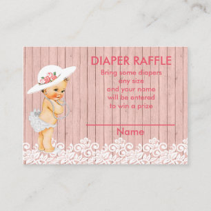 Vintage Victorian Baby Shower Raffle Insert