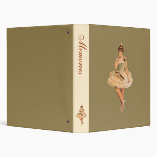 Vintage Victorian Ballerina Binder
